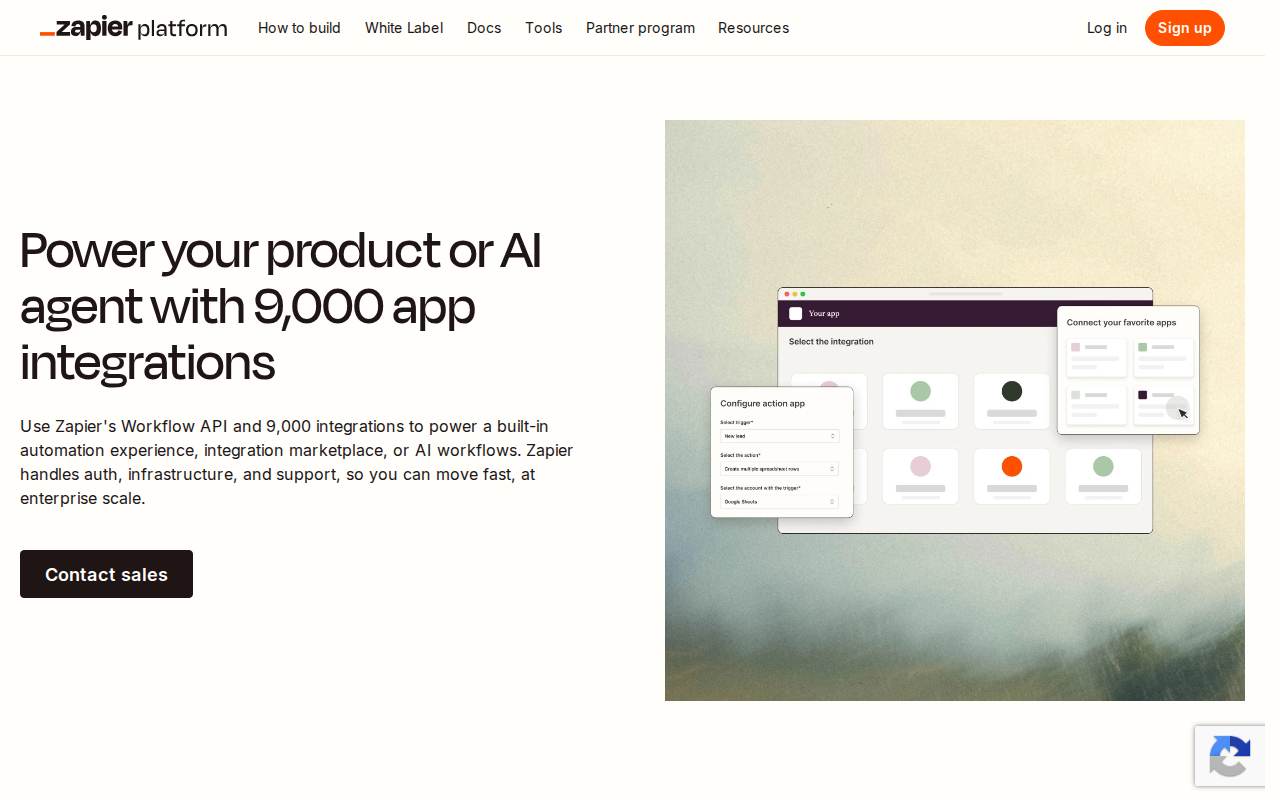 Developer platform page